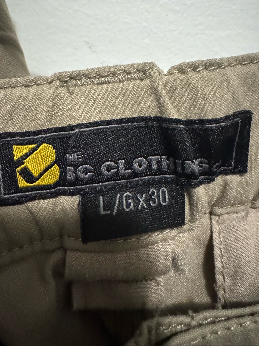 Men's Cargo Pants with Adjustable Web Belt in Khaki - Picture 3 of 5